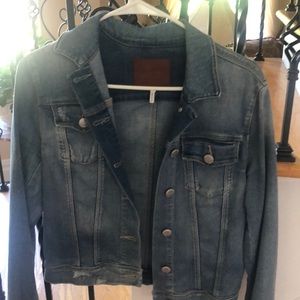 Jean jacket greywere small